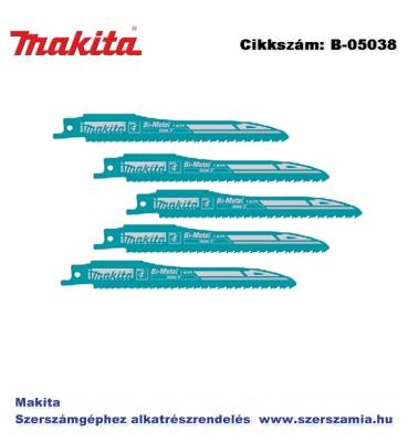 Orrfűrészlap fémre SUPER EXPRESS L203 Z17-18 T2 MAKITA 5db/csomag (MK-B-05038)