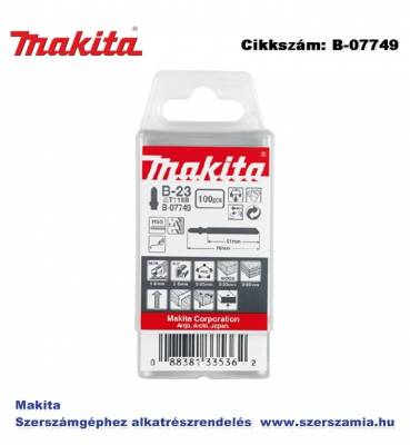 Szúrófűrészlap fémre L80 mm Z14 B23 T2 MAKITA 100db/csomag (MK-B-07749)