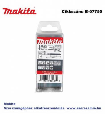 Szúrófűrészlap spec L100 mm Z9 B25 T2 MAKITA 100db/csomag (MK-B-07755)