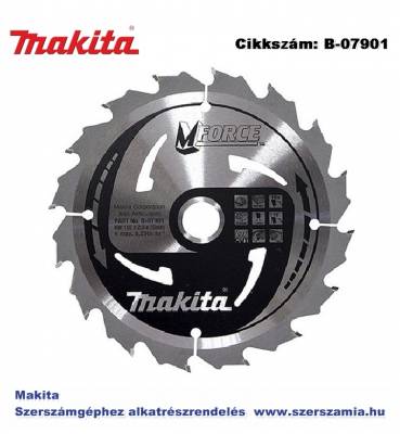 Körfűrészlap Mforce 165/20 mm Z16 T2 MAKITA (MK-B-07901)