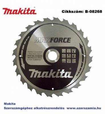 Körfűrésztárcsa Makforce 270/30 mm Z24 MAKITA (MK-B-08268)