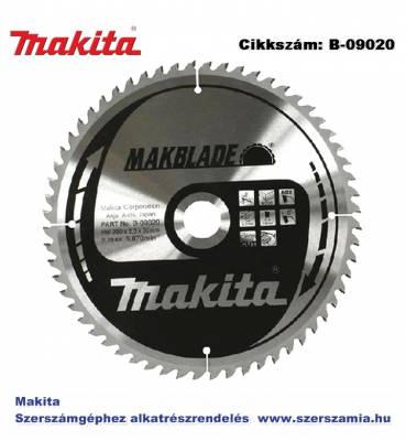Körfűrészlap Makblade 260/30 mm Z60 T2 MAKITA (MK-B-09020)