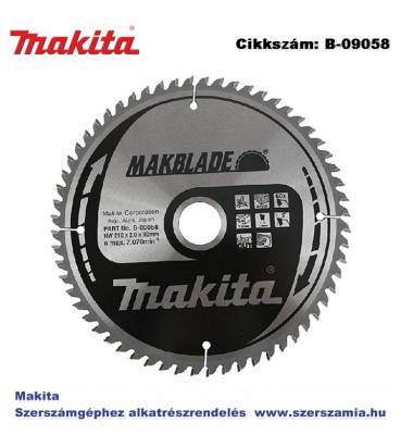 Körfűrészlap Makblade 216/30 mm Z60 T2 MAKITA (MK-B-09058)