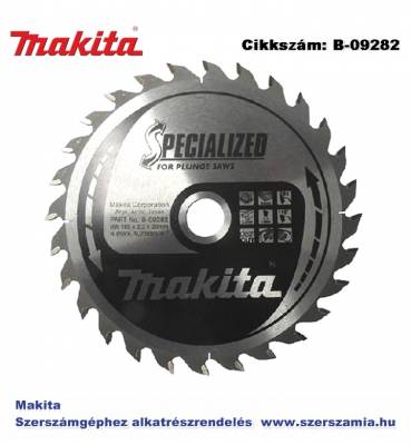 Körfűrésztárcsa merülő 165/20 mm Z28 MAKITA (MK-B-09282)