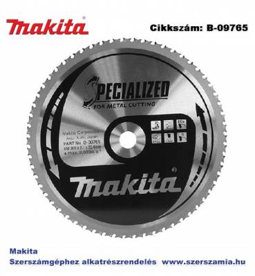 Körfűrészlap fémre 305/25,4 mm Z60 T2 MAKITA (MK-B-09765)