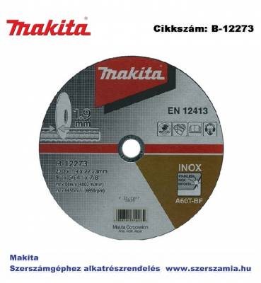 Vágókorong INOX 230 x 1,9 mm T2 MAKITA (MK-B-12273)