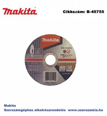 Vágókorong INOX 115 x 1,6 mm T2 MAKITA (MK-B-45755)