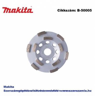 Betoncsiszoló tárcsa TURBO 125 mm szegm: 6,7 f: 22,23 T2 MAKITA (MK-B-50005)