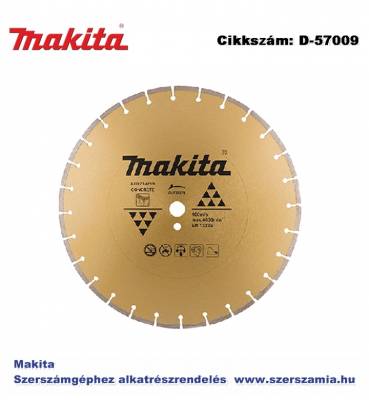 Gyémánttárcsa 400 x 25.4 x 7.5 mm MAKITA (MK-D-57009)