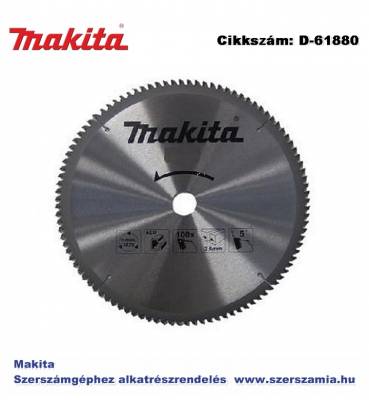 Körfűrésztárcsa SAW BLADE T.C.T. 260x30 mm 120T MAKITA (MK-D-61880)