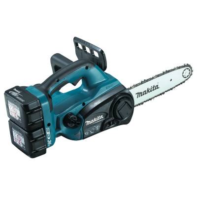 MAKITA 2X18V LXT Li-Ion akkus láncfűrész 25cm, 3/8, 1,3mm 2X5,0Ah + DT