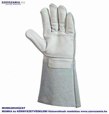 Hegesztőkesztyű,színbőr,dupla bőr tenyér/hasíték kézhát, méret: 10, 1 pár
