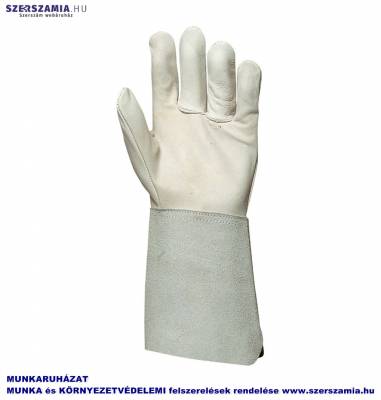 Hegesztőkesztyű, szürke színbőr tenyér és kézhát, méret: 10, 1 pár