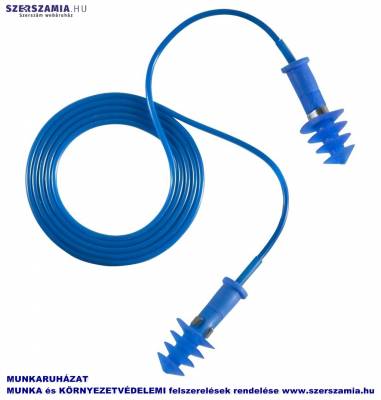 EARLINE Lamellás kék zsinóros TPR füldugó SNR 30dB, 150db / doboz