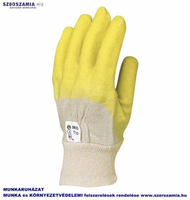 MÁRTOTT SÁRGA LATEX, CSÚSZÁSBIZTOS, SZELLŐZŐ KÉZHÁT_10