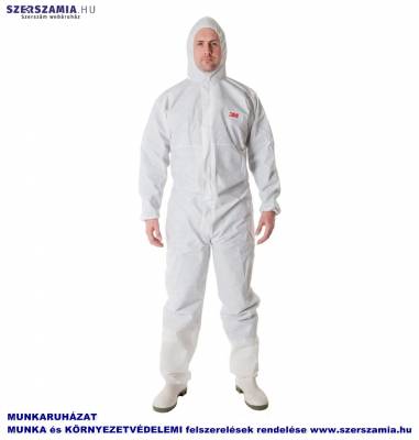3M 4515 fehér védőoverall, kategória: 5/6, méret: XXXL, 20db / csomag