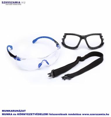 3M SOLUS S1101SGAFKT-EU kék/fekete, víztiszta, szemüveg