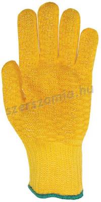 KÖTÖTT NARANCS PES/PAMUT KESZTYŰ, KÉT OLDALON PVC RÁCCSAL_10