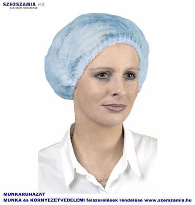 Egészségügyi csíksapka kék, 100db / doboz