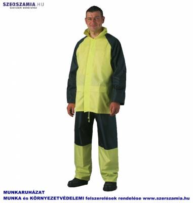 FLUO Orkán esőruha, sárga, fényvisszaverő csík nélkül, méret: L, 1 darab