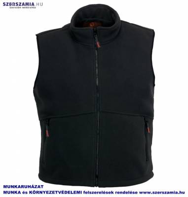 ANGARA Fekete mellény, vastag, 450g mikropolár, méret: XL, 1 darab