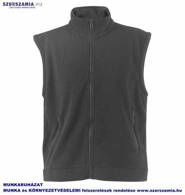 Polár mellény 340g szürke, méret: XXL, KIFUTÓ termék 1 darab
