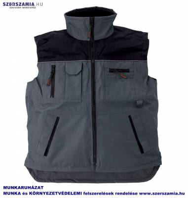 RIPSTOP Mellény szürke/fekete, méret: S, 1 darab