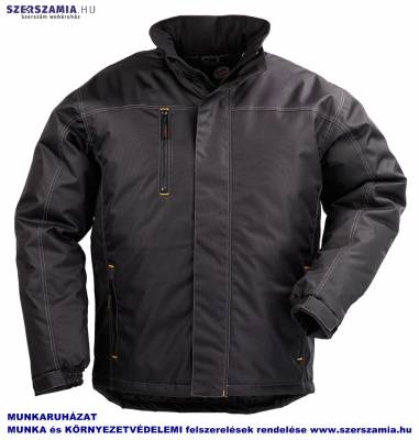 ORKAN fekete vízhatlan pvc/pes kabát, méret: S, KIFUTÓ termék 1 darab