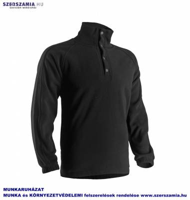 Polár bebújós pulóver fekete, méret: XL, 1 darab