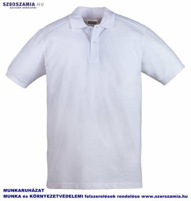 RANGE Pro fehér teniszpóló, 220g, méret: M , 1 darab