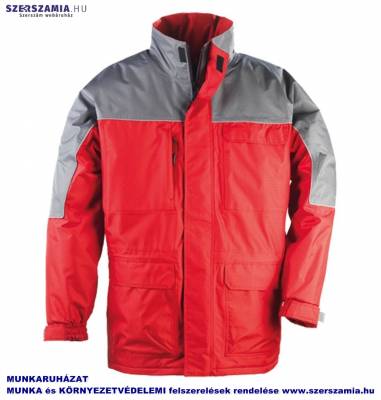 RIPSTOP Kabát piros/szürke, méret: M