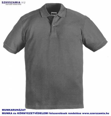SAFARI szürke teniszpóló, 220g, méret: XL, 1 darab