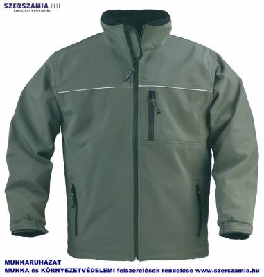 YANG zöld férfi softshell kabát, méret: S, KIFUTÓ termék 1 darab