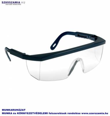 ECOLUX Fekete keret, víztiszta szemüveg, 10db / csomag