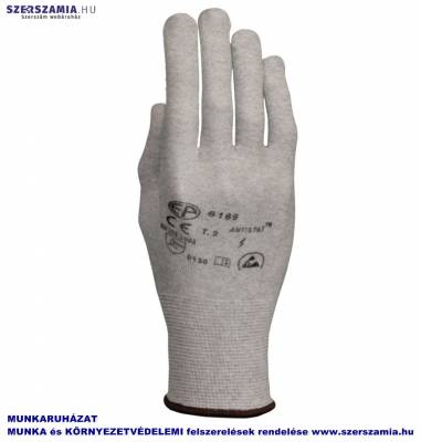 ESD Fehér, mártás nélküli kesztyű, méret: 11, 1 pár