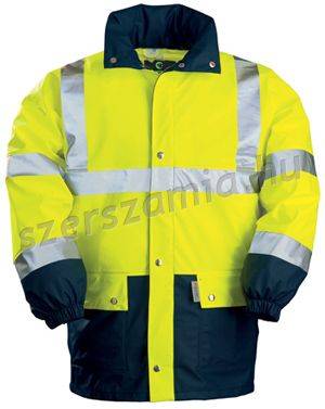 FLUO SÁRGA/KÉK PU ESŐKABÁT_XXL