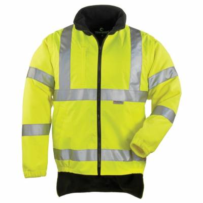 FLUO 4/1PE sárga/kék kabát, méret: XS