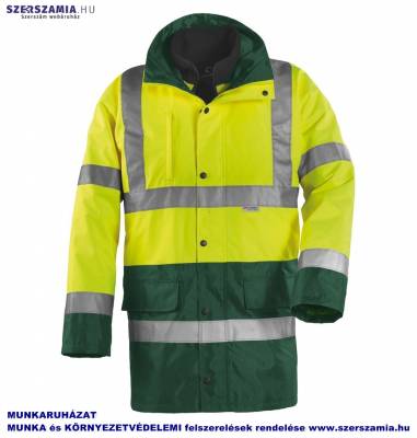 FLUO 4/1PE sárga/zöld kabát, méret: XXL