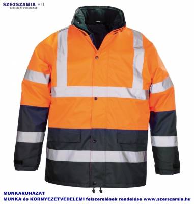 ROADWAY 3/1 narancs/kék kabát, méret: M, KIFUTÓ termék 1 darab