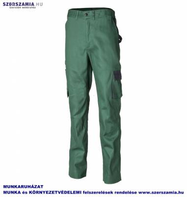 COMMANDER Deréknadrág zöld 100százalék pamut, méret: XXXXL, 1 darab