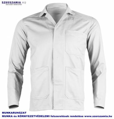 INDUSTRY Fehér kabát, 65százalék PES / 35százalék pamut, 245g, méret: XXXL