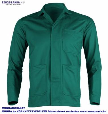 PARTNER Zöld kabát, 100százalék pamut, 250g, méret: XXXL