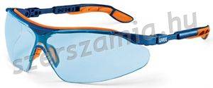 UVEX I-vo szemüveg,kék/narancs szár,világoskék lencse, 1 darab