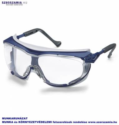 UVEX SKYGUARD SZEMÜVEG, KÉK/SZÜRKE KERET, VÍZTISZTA LENCSE
