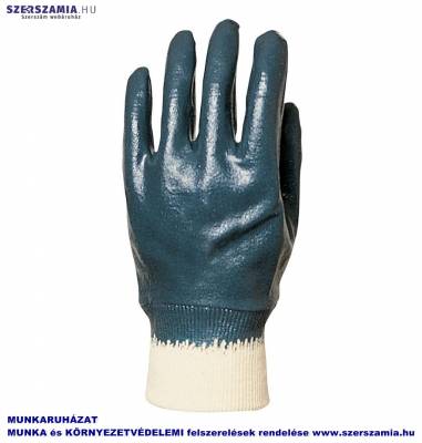EUROLITE Csuklóig mártott kék Nitril kesztyű, ACTIFRESH, méret: 9, 10pár / csomag