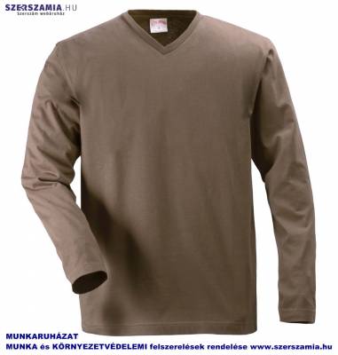 AQUILA hosszú ujjú póló 150g barna, méret: L, KIFUTÓ termék 1 darab