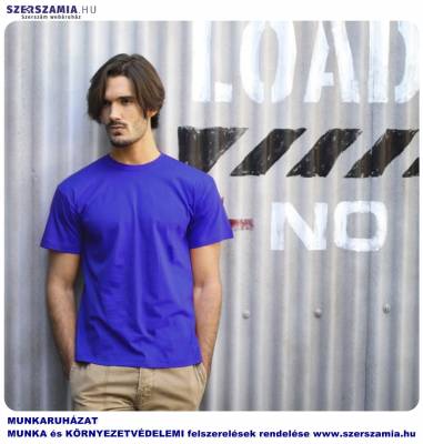 JHK póló rövid ujjú royal 140gr, méret: XXL, KIFUTÓ termék 1 darab