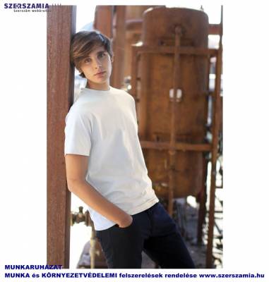 JHK póló rövid ujjú fehér 140gr, méret: XXL, KIFUTÓ termék 1 darab