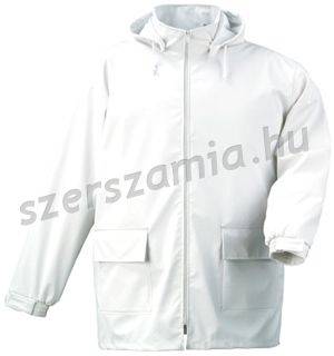 FOOD Fehér PU kabát, méret: XL