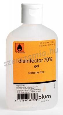 PLUM Disinfector 70százalék kézfertőtlenítő, méret: 120ml, 1 darab
